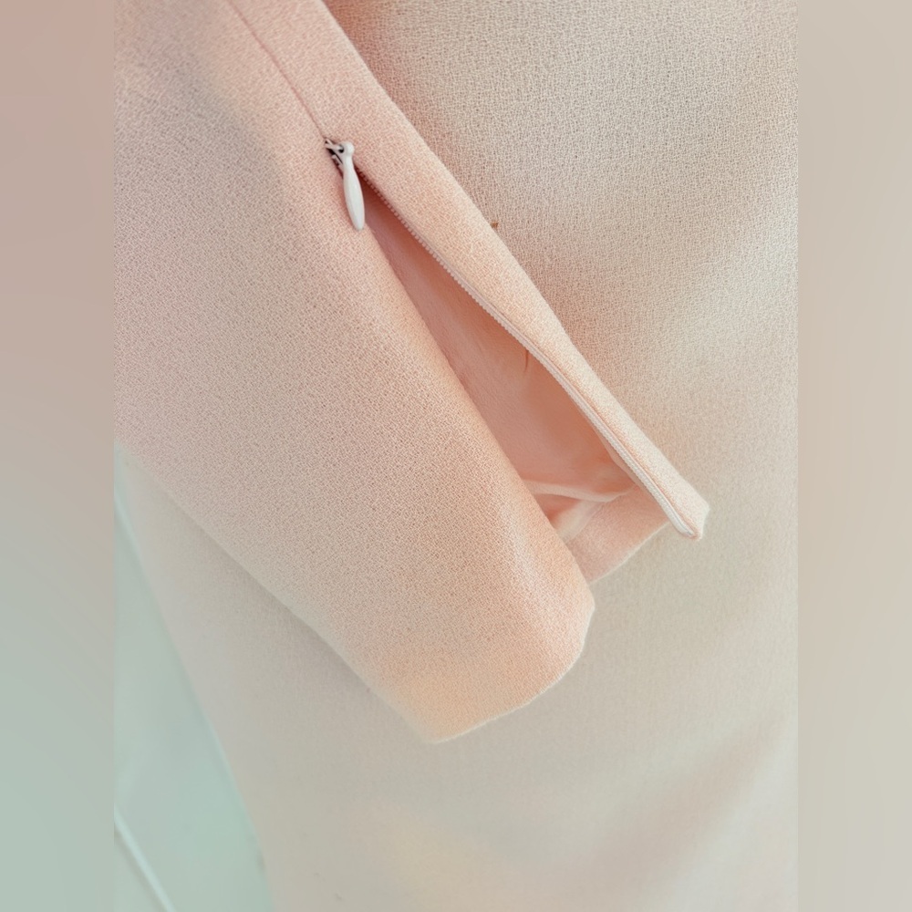 Alexander McQueen Pale Pink Structured Crepe Dress - Picture 5 of 16